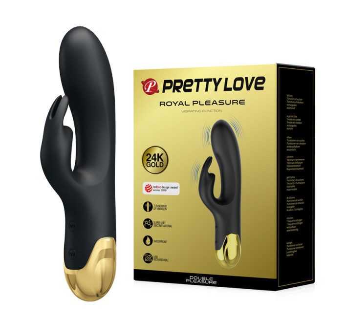 Вібратор Pretty Love Royal Pleasure Double Pleasure Black