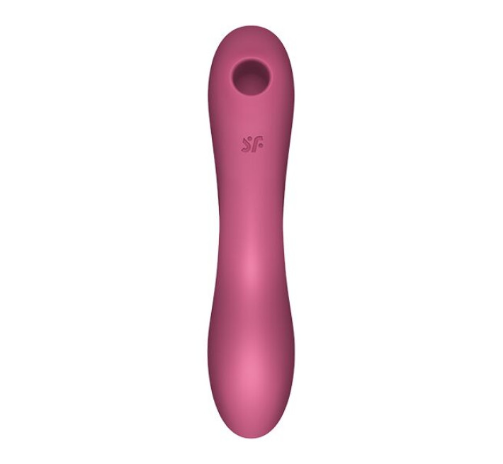 Вакуумний стимулятор із вібрацією Satisfyer Curvy Trinity 3 Red