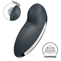 Вібростимулятор-пульсатор Satisfyer Tap & Climax 2 Grey, ефект постукування пальцем