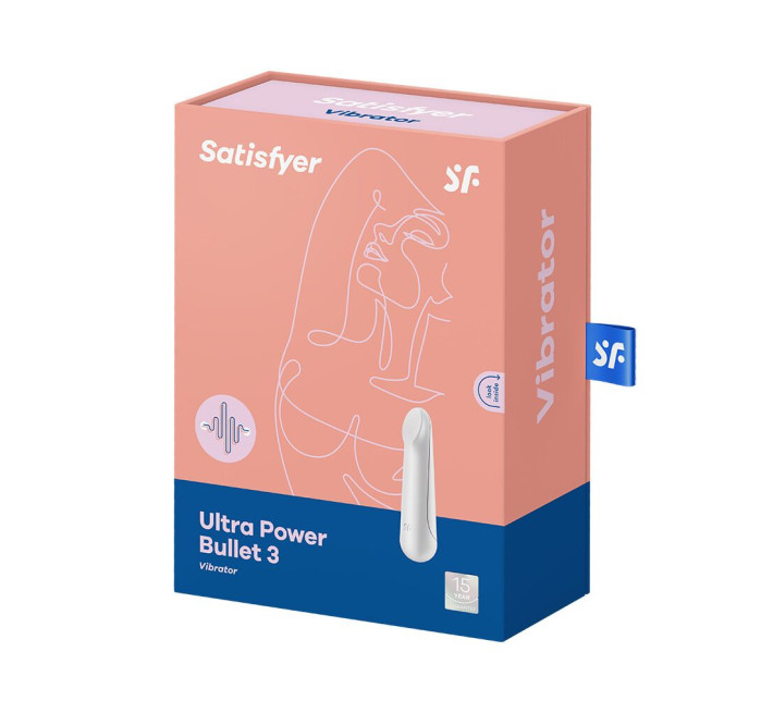 Віброкуля перезаряджаєма Satisfyer Ultra Power Bullet 3 White