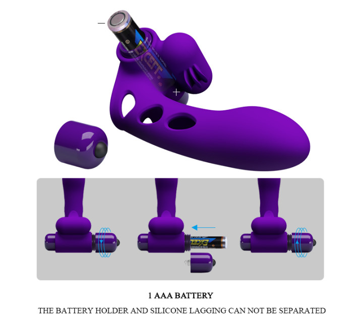 Насадка на палець Pretty Love Orlando Honey Finger Vibrator Purple