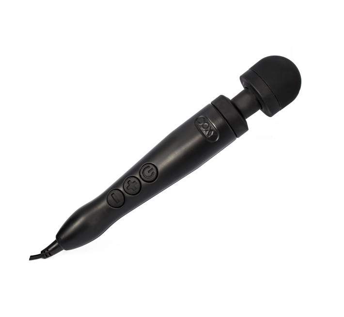 Вібромасажер DOXY Die Cast 3 Matt Black, дуже потужний, живлення 220В, металевий корпус