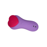 Вибратор в трусики FairyGasm HeartGem violet, на магните, пульт ДУ