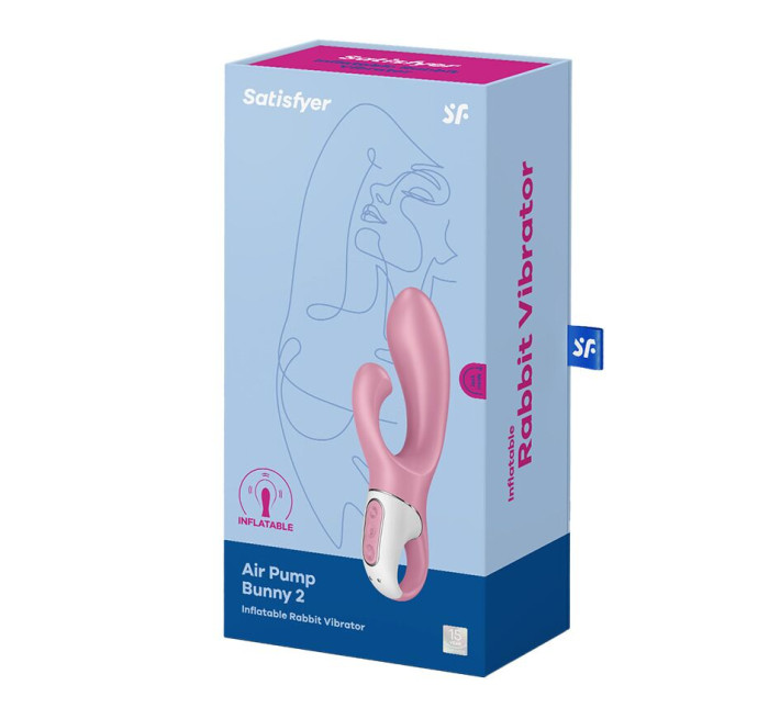 Надувной вибратор-кролик Satisfyer Air Pump Bunny 2