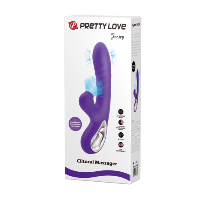 Вібратор Pretty Love Jersey Clitoral Massager Purple