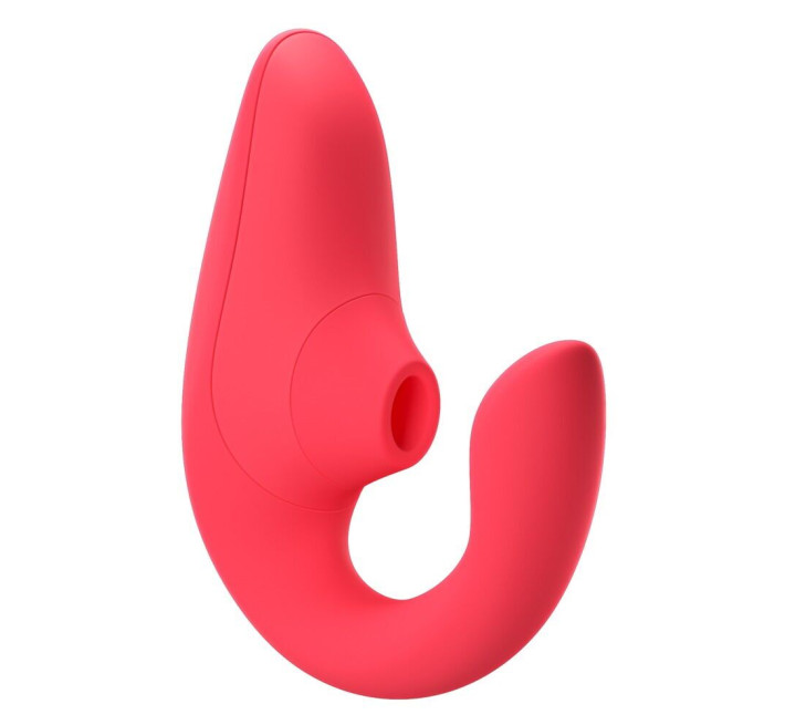 Вагінально-кліторальний стимулятор Womanizer Blend Vibrant Rose, вібрація + вакуум, 2 мотори