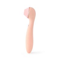 Вакуумний стимулятор з вібратором KISSTOY Polly Max Pink