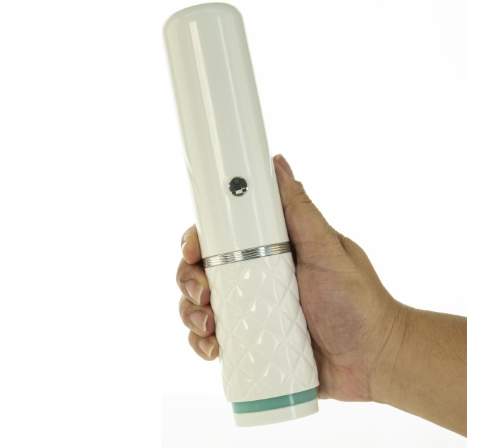 Роскошный вибратор-пульсатор с присоской Pillow Talk Feisty Thrusting Vibrator Бирюзовый