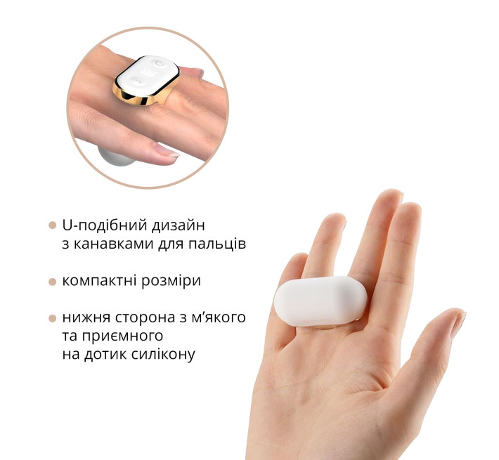 Вібратор на палець Otouch Yu, 7 режимів, водостійкий