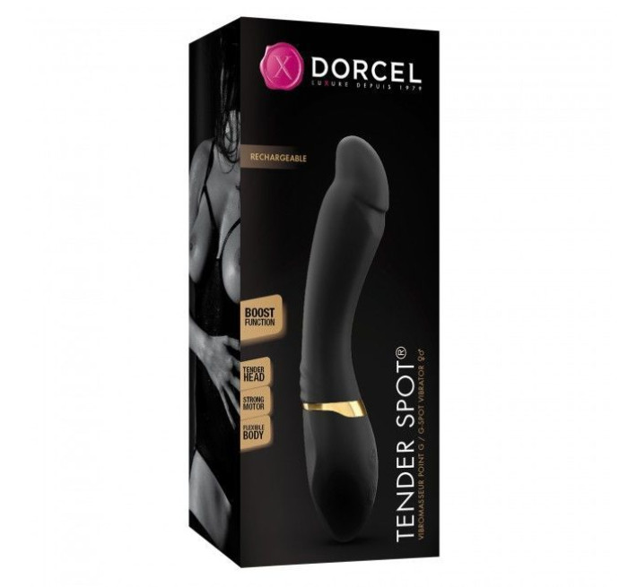 Вібратор Marc Dorcel Tender Spot з гнучким стволом та м'яким кінчиком