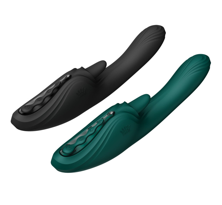 Вібратор-кролик Zalo Ares Turquoise Green