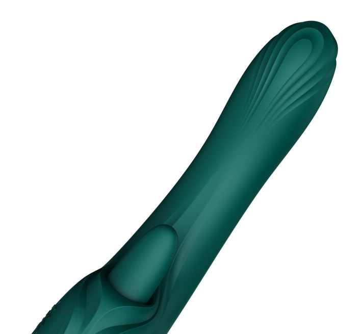 Вібратор-кролик Zalo Ares Turquoise Green