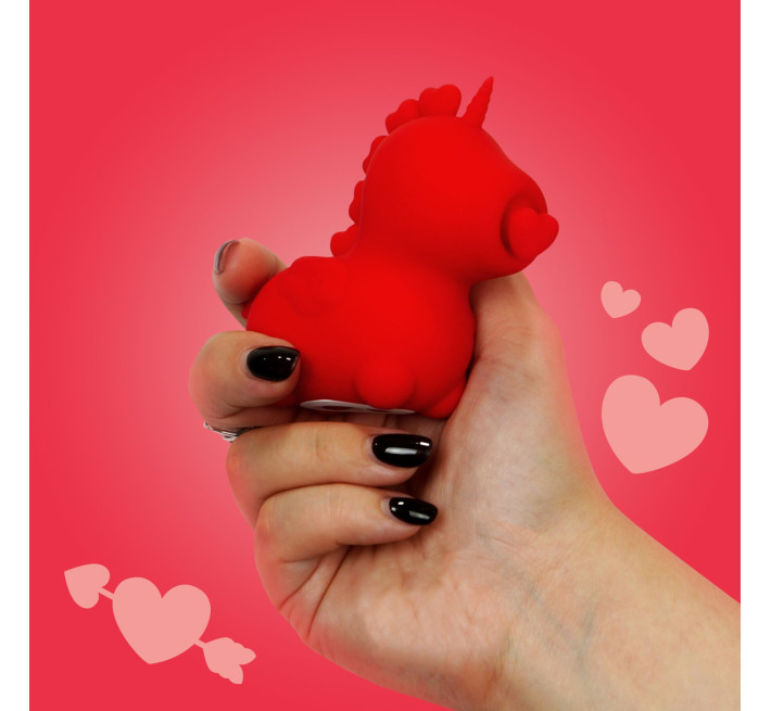 Вібратор-єдиноріжка Unihorn - Cupid's Beau, масажувальний язичок-сердечко