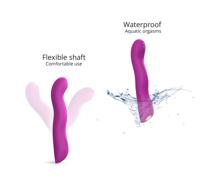 Вибратор Love To Love SWAP - SWEET ORCHID с пульсивной жемчужиной для точки G, 3 мотора, гнется