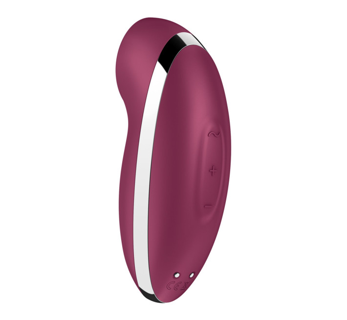 Вібростимулятор-пульсатор Satisfyer Tap & Climax 2 Red, ефект постукування пальцем