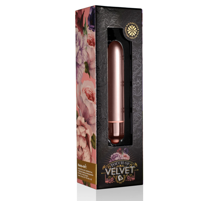 Вибропуля Rocks Off RO-90mm Touch of Velvet Rose Blush матовая