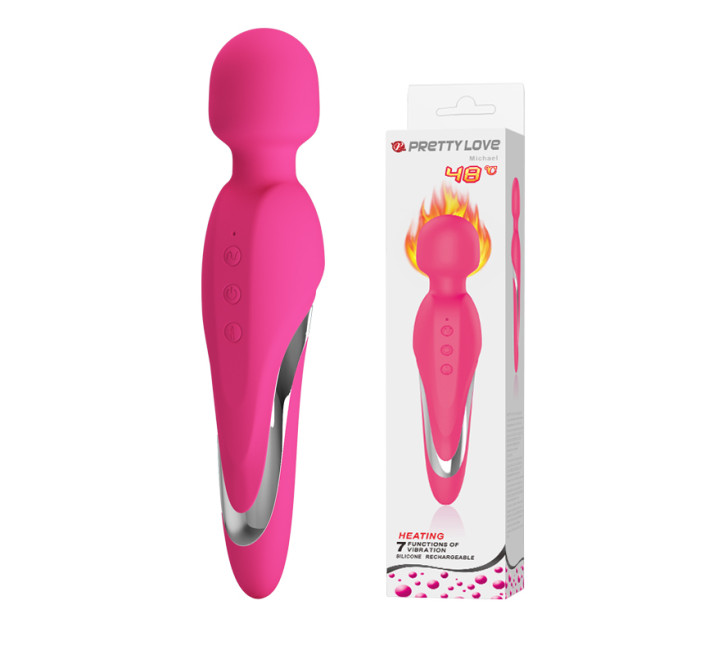 Вібромасажер Pretty Love Micheal Heat Massager Pink