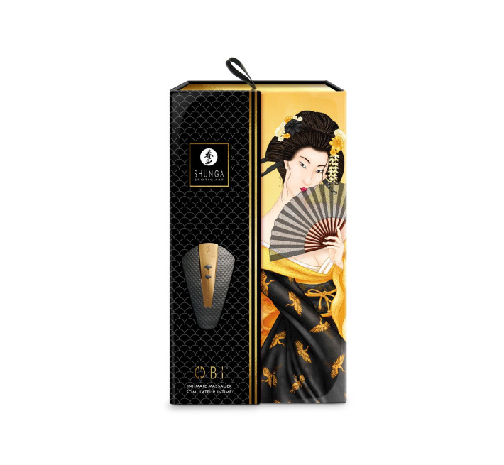 Кліторальний вібратор Shunga Obi Black