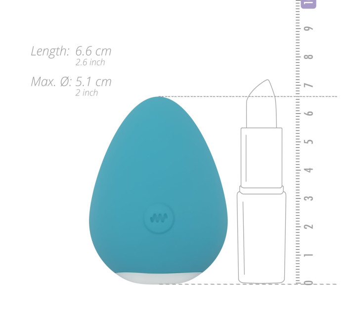 Вібратор для клітора Cala Azul – Carla Clitoris Stimulator, компактний, 10 режимів