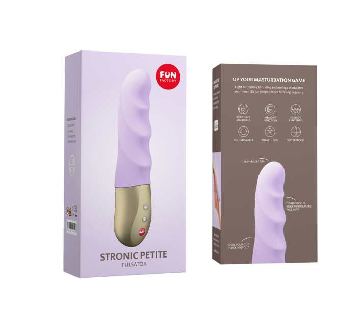 Мініпульсатор Fun Factory STRONIC PETITE pastel lilac, 8 режимів, підходить для початківців