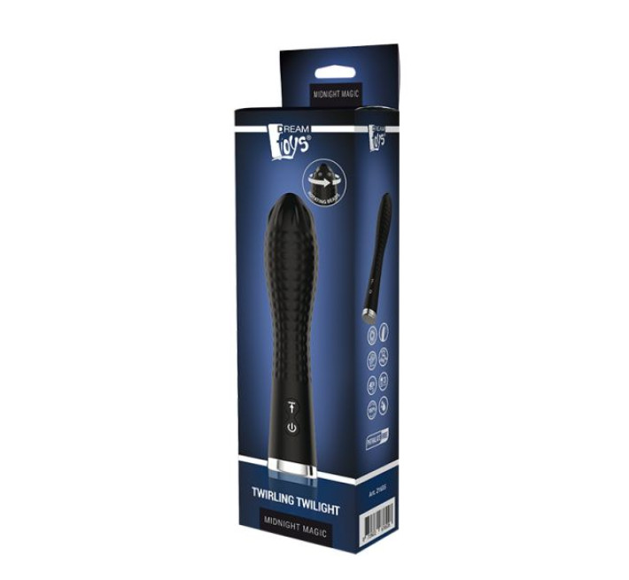 Вібромасажер із режимом ескалації Dreamtoys Midnight Magic Twirling Twilight