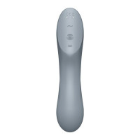 Вакуумный стимулятор с вибрацией Satisfyer Curvy Trinity 3 BlueGrey