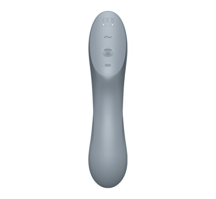 Вакуумний стимулятор з вібрацією Satisfyer Curvy Trinity 3 BlueGrey