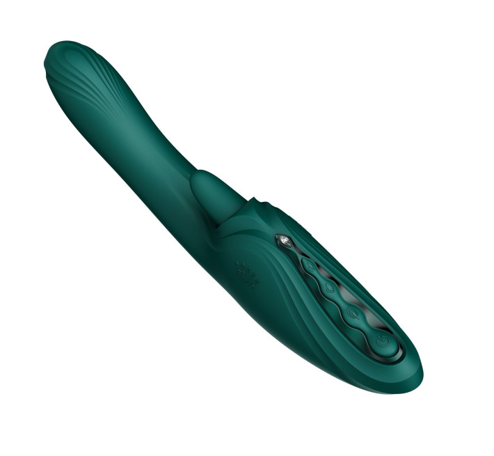 Вібратор-кролик Zalo Ares Turquoise Green