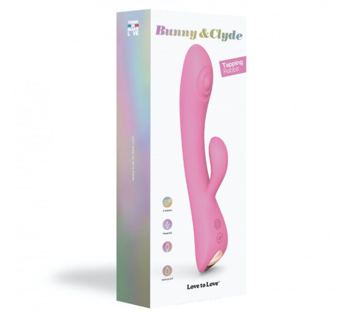 Вибратор-кролик с точечным массажем точки G - Love To Love Bunny&Clyde Розовый