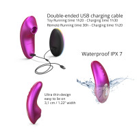 Вакуумный клиторальный стимулятор Love To Love DREAMER – IRIDESCENT BERRY, ласки язычком, пульт