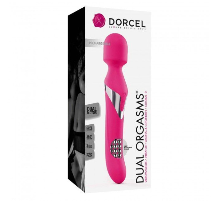 Вибромассажер 2-в-1 Marc Dorcel Dual Orgasms Magent