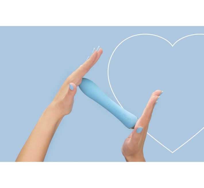 Вибратор с подогревом FairyGasm WowGenie blue, подогрев до 42 °C