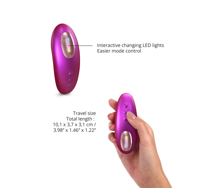 Вакуумний кліторальний стимулятор Love To Love DREAMER – IRIDESCENT BERRY, пестощі язичком, пульт