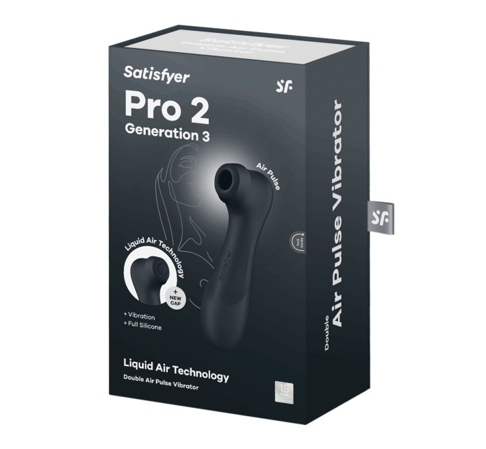 Вакуумный клиторальный стимулятор Satisfyer Pro 2 Generation 3 with Liquid Air Dark Grey