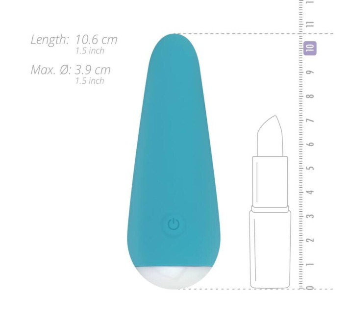 Минивибратор Cala Azul – Julia Mini Vibrator, очень нежный, 10 режимов