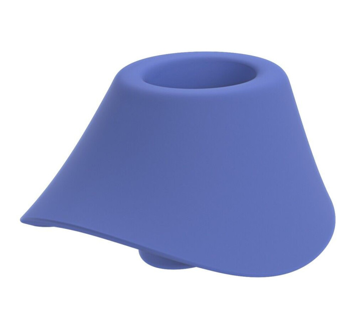 Вагінально-кліторальний стимулятор Womanizer Blend Vibrant Blue, вібрація + вакуум, 2 мотори