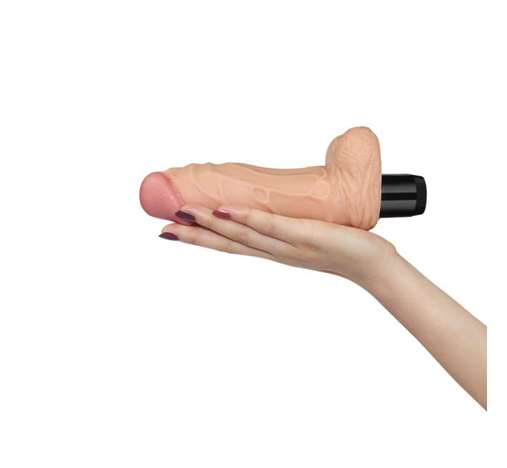 Реалістичний вібратор LoveToy Reel Feel Flexi Vibrator 9 Тілесний