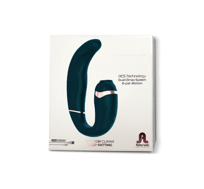 Пульсатор із вакуумною стимуляцією клітора Adrien Lastic My G (Teal)