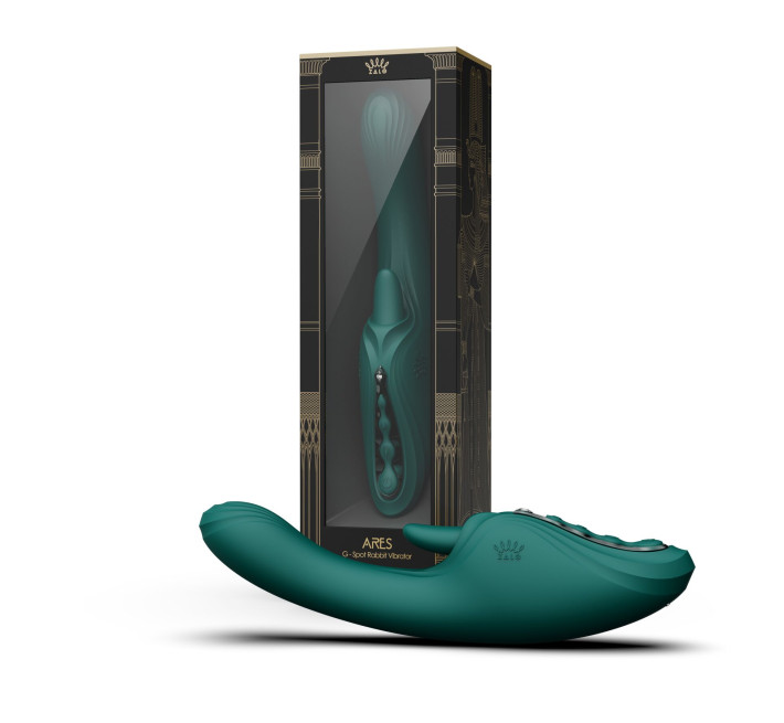 Вібратор-кролик Zalo Ares Turquoise Green