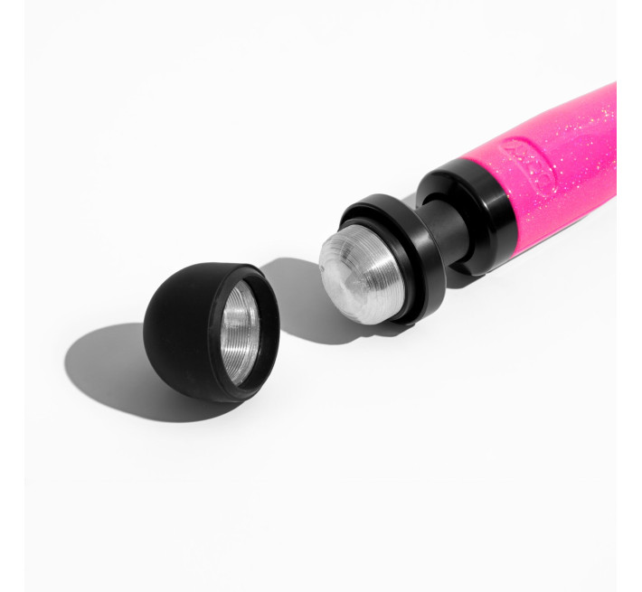 Вібромасажер DOXY Die Cast 3 Hot Pink, дуже потужний, живлення 220В, металевий корпус