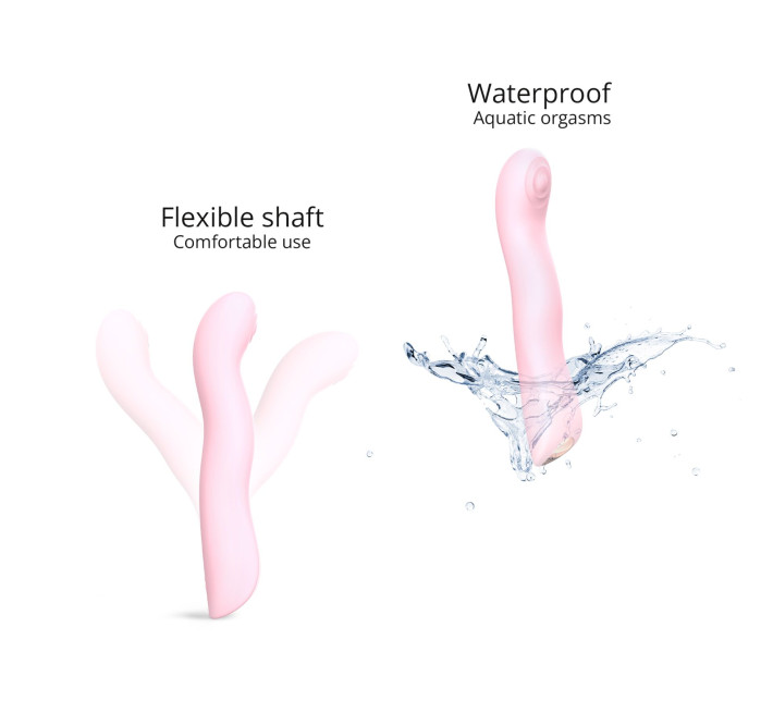 Вибратор Love To Love SWAP - BABY PINK, с пульсивной жемчужиной для точки G, 3 мотора, гнется