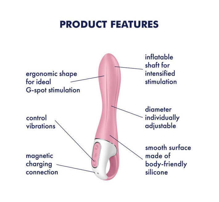 Вибратор точки G надувной Satisfyer Air Pump Vibrator 2