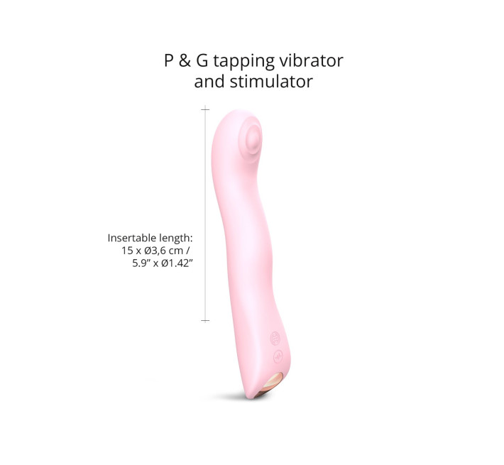 Вибратор Love To Love SWAP - BABY PINK, с пульсивной жемчужиной для точки G, 3 мотора, гнется