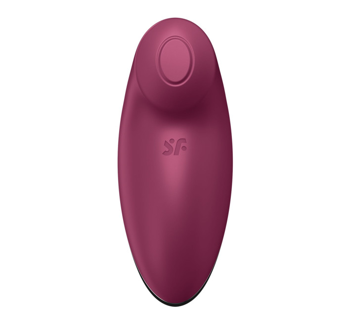 Вібростимулятор-пульсатор Satisfyer Tap & Climax 2 Red, ефект постукування пальцем