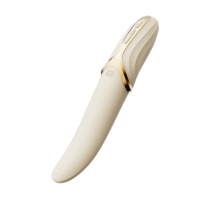 Вибратор Zalo – EVE Ivory White, вибрация + ротация, имитация язычка, подогрев до 39 °C