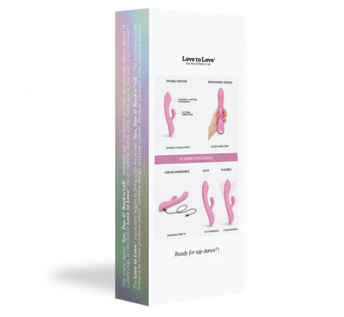 Вибратор-кролик с точечным массажем точки G - Love To Love Bunny&Clyde Розовый