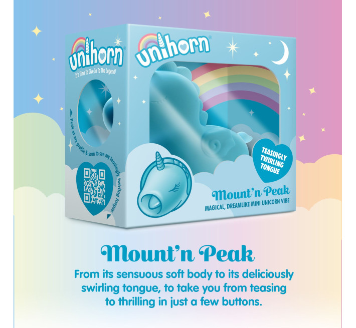 Вібратор-єдиноріжка Unihorn - Mount'n Peak, пестливий язичок