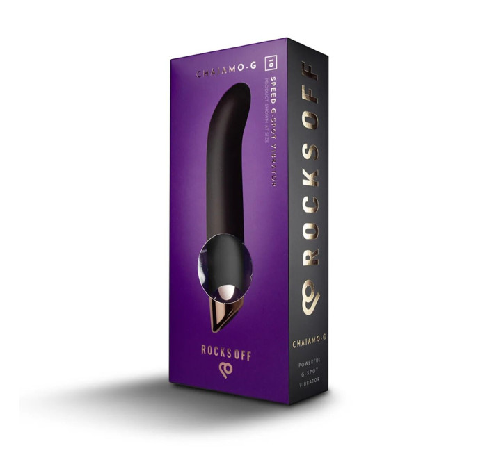 Вібратор для точки G Rocks Off Chaiamo G Black, 10 режимів