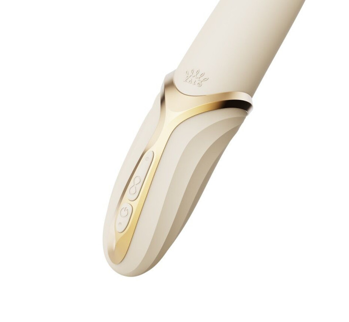 Вибратор Zalo – EVE Ivory White, вибрация + ротация, имитация язычка, подогрев до 39 °C