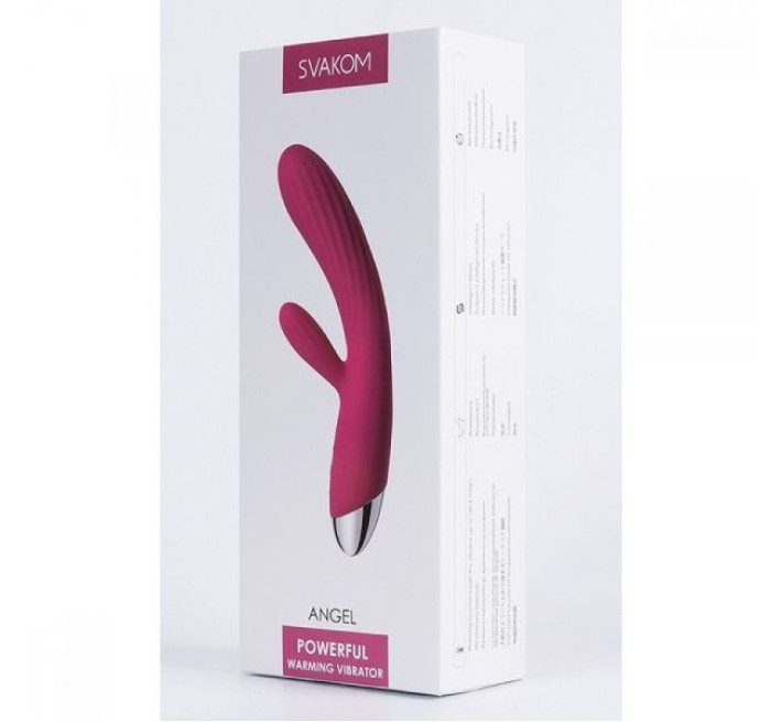 Вибростимулятор с нагреваемой головкой Svakom Angel Красный